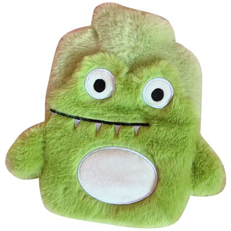 Sac à eau chaude anti-fuite et résistant aux chocs avec housse douce - Modèle Crocodile Vert pour Enfants et Adultes (1/5)