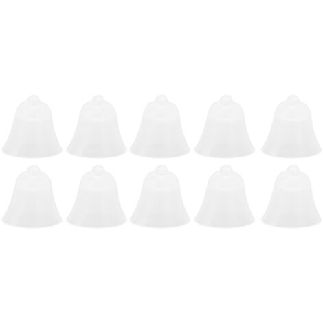 10 Pièces Dômes d'Amplificateur Auditif en Silicone Souple, Bouchons d'Oreille et Embouts pour Écouteurs Blancs M (1/5)