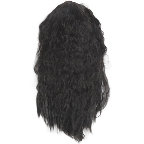 Perruque Femme Noire Longue Bouclée avec Dentelle Frontale - Toupet Moderne et Naturel (1/5)