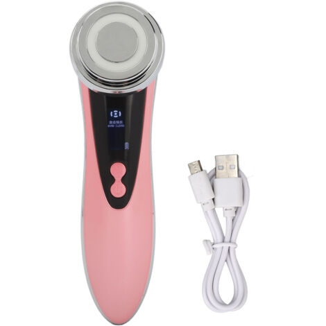 Appareil de Beauté Visage Lumière Rouge Stimulation Collagène Nettoyage Pores Régénération Peau Rose (1/5)