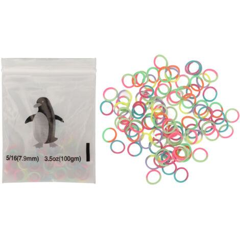 500 Élastiques Orthodontiques 7.9mm - Lot Mixte de Couleurs - Élastiques Dentaires Souples et Résistants pour Appareils Dentaires (1/5)