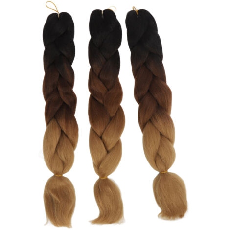 3 Pièces Extensions Cheveux Dreadlocks C14 Dégradé de Couleur Kit Tresses (1/5)