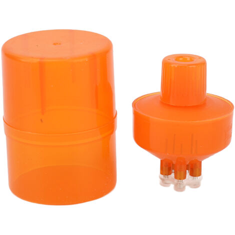 Peigne Applicateur Massant pour Cuir Chevelu en Alliage Portable - Soin Capillaire et Médicament pour Femmes, Couleur Orange (1/5)