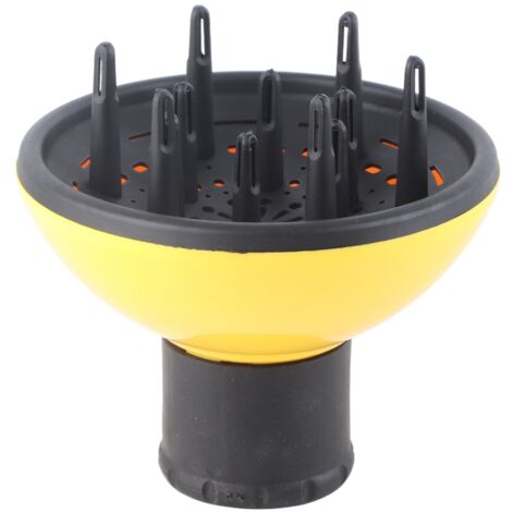 Diffuseur Professionnel pour Cheveux Bouclés, Accessoire Séchoir à Grand Diamètre - Orange (1/5)