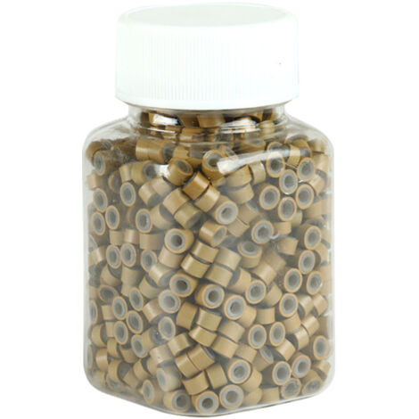 500 anneaux en silicone pour extensions capillaires, double couche, fixation ferme, perles micro liens, salon de coiffure (8) (1/5)