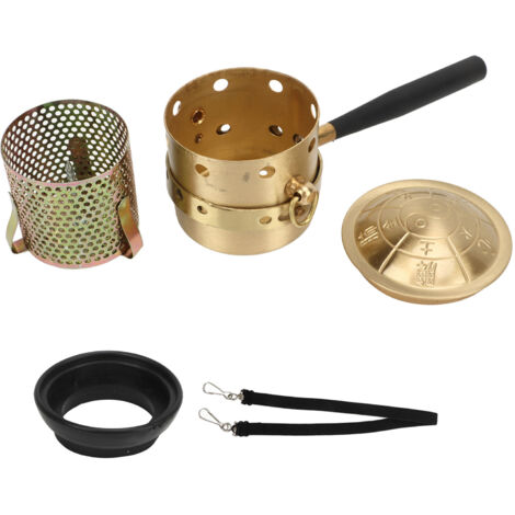 Brûleur à Cône de Cuivre pour Moxibustion - Soulage Tendinite et Arthrite avec Boîte Isolante (1/5)