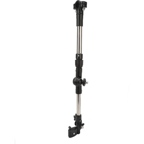 Support d'ombrelle pour fauteuil roulant - Barre amovible en acier inoxydable (1/5)