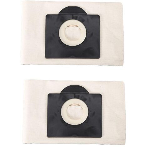 Lot de 2 sacs filtrants réutilisables compatibles avec les aspirateurs Karcher WD3 Premium, WD3200, SE4001, WD3300, WD24000 et MV3 (1/4)