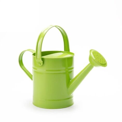 Arrosoir en métal de 1,5 L avec poignées amovibles - Vert, pot d'arrosage multifonctionnel pour le jardinage et les fleurs (1/4)