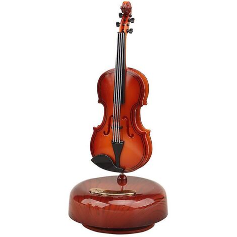 Boîte à musique violon classique avec base rotative - Cadeau idéal pour les garçons et les filles (1/5)