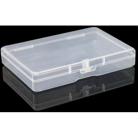 Ensemble de 3 petites boîtes de rangement rectangulaires avec couvercles - Contenants en plastique pour stylos de nail art, loisirs créatifs et perles de bijouterie (1/5)