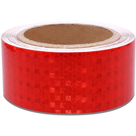 Ruban réfléchissant rouge haute visibilité - Lot de 2 rouleaux (1/5)