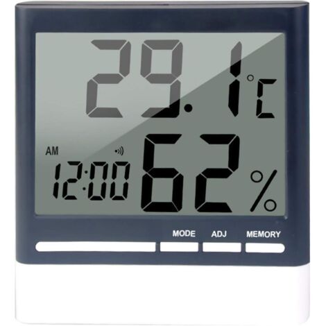 Hygromètre-thermomètre numérique d'intérieur avec fonction mémoire (1/5)