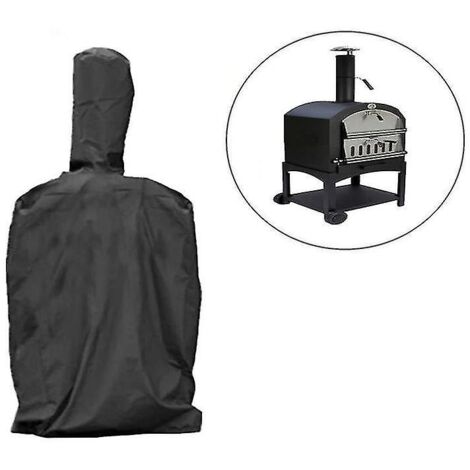 Housse de barbecue robuste, indéchirable et résistante aux intempéries pour barbecue à charbon - Housse imperméable haut de gamme pour barbecue, couleur noire (1/5)
