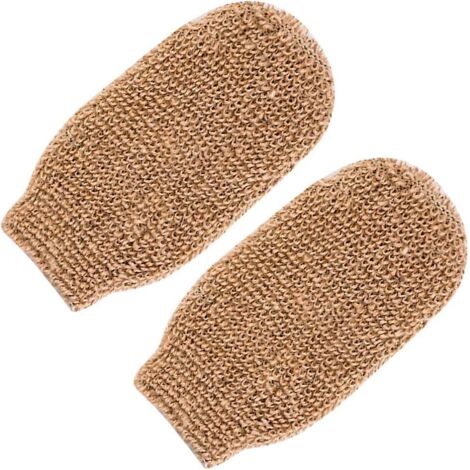 Paire de gants de douche exfoliants unisexes en chanvre (1/5)