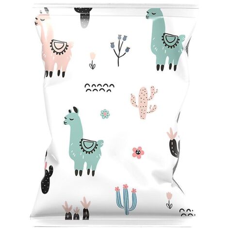 Sacs de rangement sous vide grand format pour couettes, couvertures, vêtements, édredons et oreillers - Lot de 4 (50 x 70 cm) avec double fermeture éclair et valve anti-fuite (1/5)