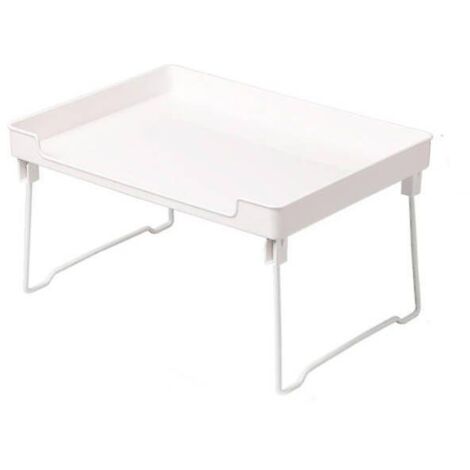 Organisateur de placard en plastique et métal résistant, étagère de cuisine, solution de rangement pour salle de bain et maquillage, finition transparente et chromée. (1/4)