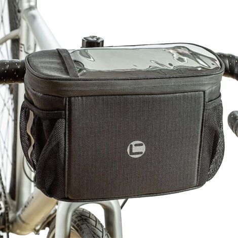 Sacoche avant de guidon VTT 4L avec écran transparent et compartiment isotherme pour le cyclisme et la randonnée (1/5)