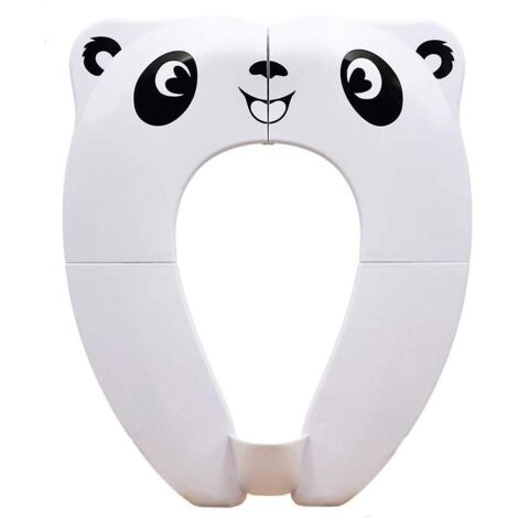 Réducteur de toilettes portable blanc pliable pour bébé, idéal pour les voyages (1/5)