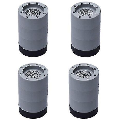 Patins anti-vibrations en caoutchouc pour lave-linge - Lot de 4 stabilisateurs antidérapants pour pieds de lave-linge, 8,5 cm (1/4)