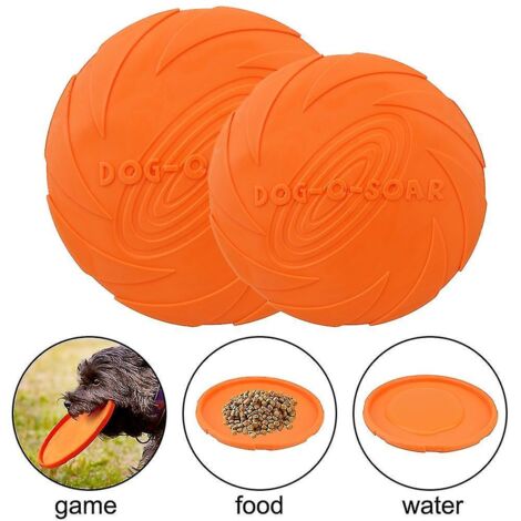 Jouet interactif pour l'entraînement des animaux de compagnie, disque volant en caoutchouc durable pour chiens et chats (1/5)