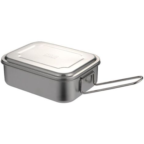 Boîte à lunch Bento étanche en acier inoxydable - Boîte à lunch en métal (16 cm) (1/3)