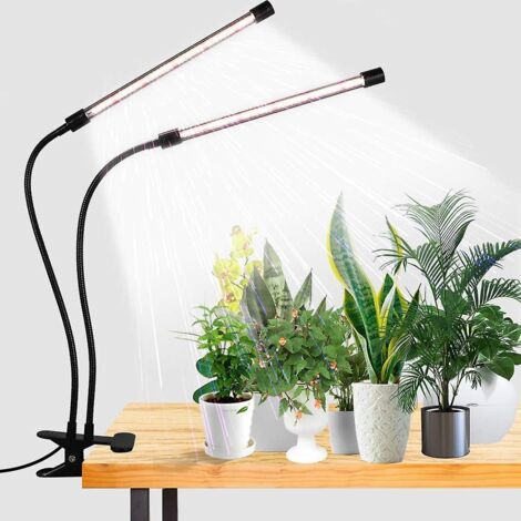 Lampe de croissance LED à spectre complet et à intensité variable avec minuterie marche/arrêt automatique pour plantes d'intérieur (1/5)