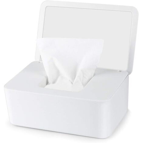 Boîte à tiroirs de bureau blanche verrouillable avec couvercle anti-poussière - Pièce unique (1/5)