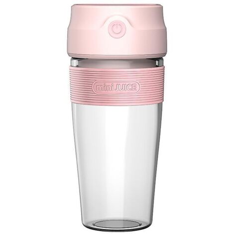 Extracteur de jus et mixeur portable sans fil rechargeable par USB, idéal pour les voyages, petit gobelet à jus inclus. (1/5)