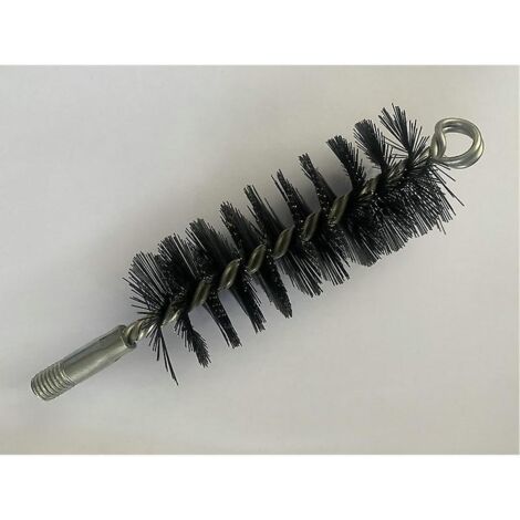 Brosse de ramonage pour cheminées et poêles - Poils en acier résistants pour le nettoyage intérieur et extérieur - 60 mm (1/5)