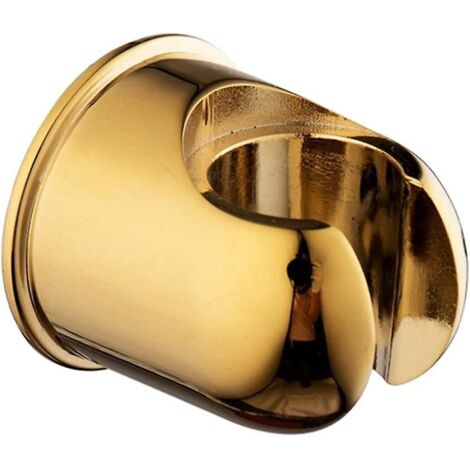 Support de siège de douche rond en alliage de zinc doré rustique (1/3)