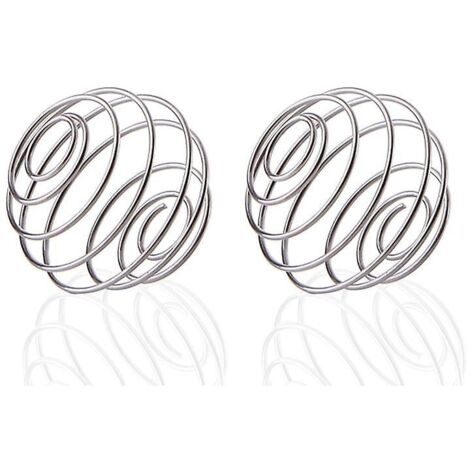 Bouteille shaker de fitness en acier inoxydable avec boule mélangeuse - Lot de 2 (1/5)