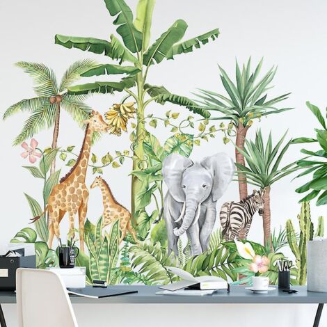 Ensemble de stickers muraux animaux de la forêt pour la décoration de la chambre d'enfant. (1/5)