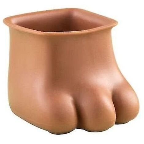 Lot de 4 protège-pieds de table et de chaise en silicone marron - Design griffe mignon, silencieux, résistants à l'usure, antidérapants (1/5)