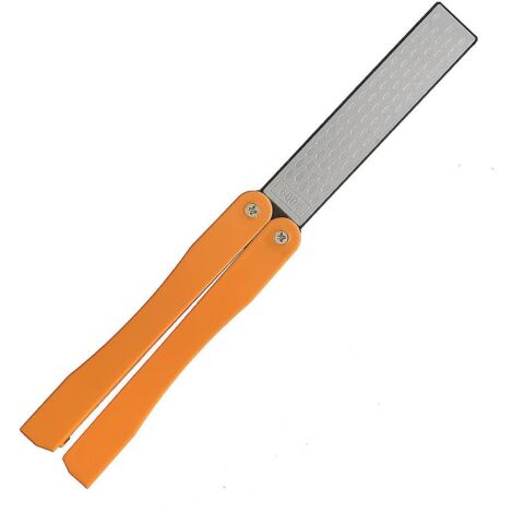 Affûteur diamant pliable double face pour le camping, la cuisine et le jardin. (1/5)