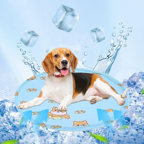 Tapis rafraîchissant pour animaux, bleu - Gel rafraîchissant non toxique, résistant aux griffures, technologie de maintien du froid - Convient aux chiens et aux chats (1/5)