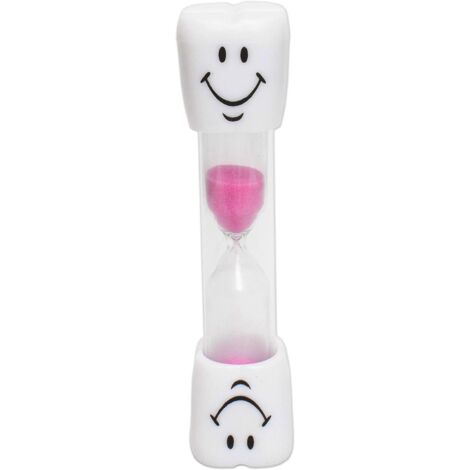 Minuteur pour brosse à dents d'enfant - Rose, sablier de 3 minutes (1/5)