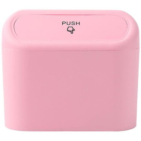 Poubelle rose pour petite voiture (1/5)