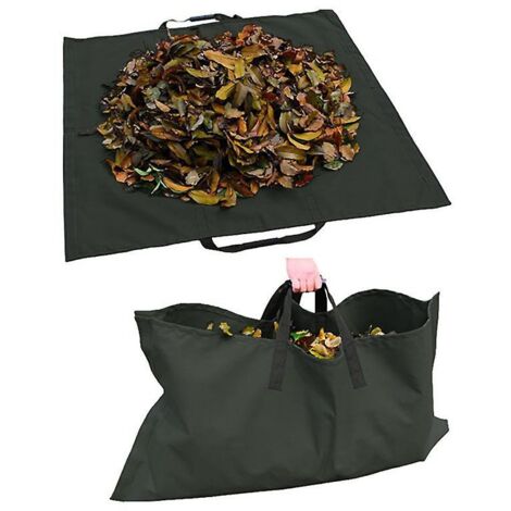 Sac à déchets de jardin pliable 2 en 1 - Durable, imperméable et réutilisable (145 x 142 cm) (1/5)