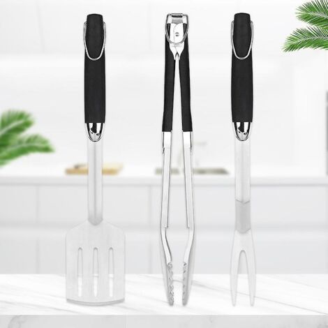 Ensemble d'ustensiles de cuisine en acier inoxydable - Kit d'accessoires 3 pièces (1/5)