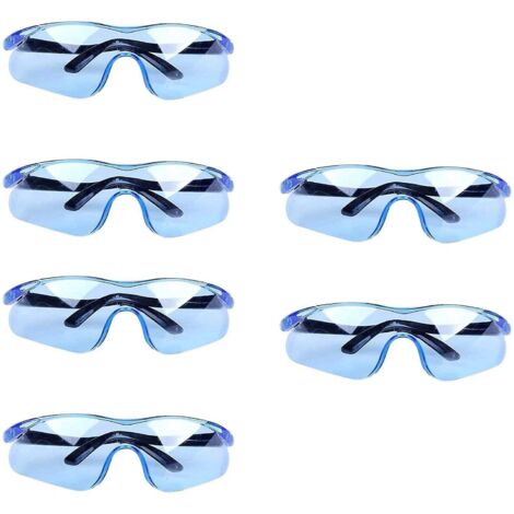 Lot de 6 lunettes de sécurité en plastique transparent pour jeux de tir pour enfants et adultes (1/5)