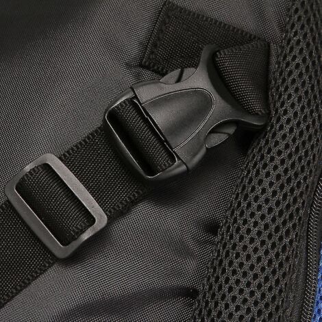 Sac à dos de transport ventral ajustable pour petit chien, idéal pour les voyages, la randonnée et le camping - Bleu marine (1/3)