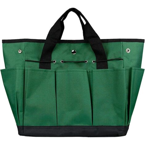 Sac de rangement pour outils de jardin en Oxford 600D avec 8 poches, organisateur d'outils intérieur/extérieur (1/5)