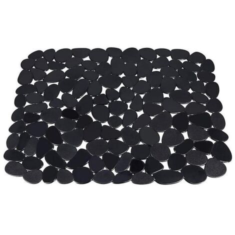 Ensemble de tapis d'évier en PVC pour la cuisine - Essuie-vaisselle et protège l'évier - Noir (1/5)