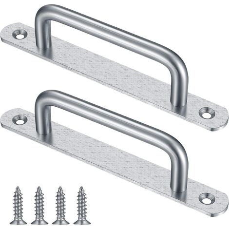 Poignée de porte coulissante de grange en 2 pièces de 160 mm (1/5)