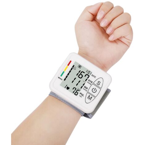 Tensiomètre électronique intelligent pour le bras - Blanc, détection automatique précise de l'hypertension (1/4)