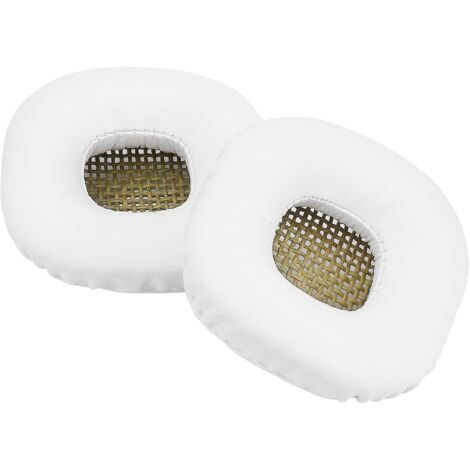 1 paire de coussinets d'oreille de rechange blancs pour casques Marshall Major I et Major II (1/5)
