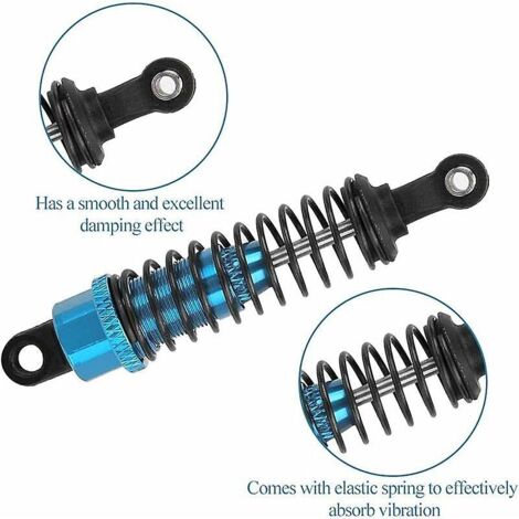 TYCIONG Ensemble D'amortisseurs en Métal RC Durables de 130 Mm pour Voiture HSP/RGT/Himoto/ 1/10 RC, Expérience de Conduite Fluide, adapté aux Amateurs de Voitures Télécommandées (Argent TYCIONG Ensemble D'amortisseurs en Métal RC Durables de 130 Mm pour Voiture HSP/RGT/Himoto/ 1/10 RC, Expérience de Conduite Fluide, adapté aux Amateurs de Voitures Télécommandées (Argent