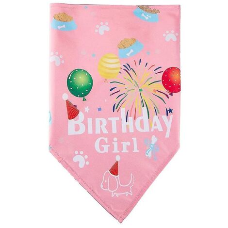 Bandana d'anniversaire ajustable et lavable pour chien, pour des fêtes joyeuses (1/5)