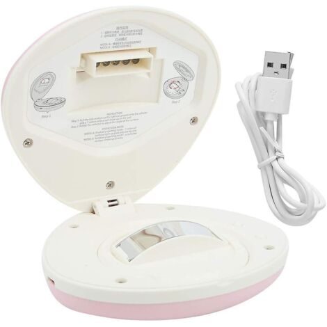 Lampe de nuit LED projecteur rechargeable USB en forme de coquillage - Lumière décorative rose pour salon, chambre, bureau, bar, salle à manger (1/4)